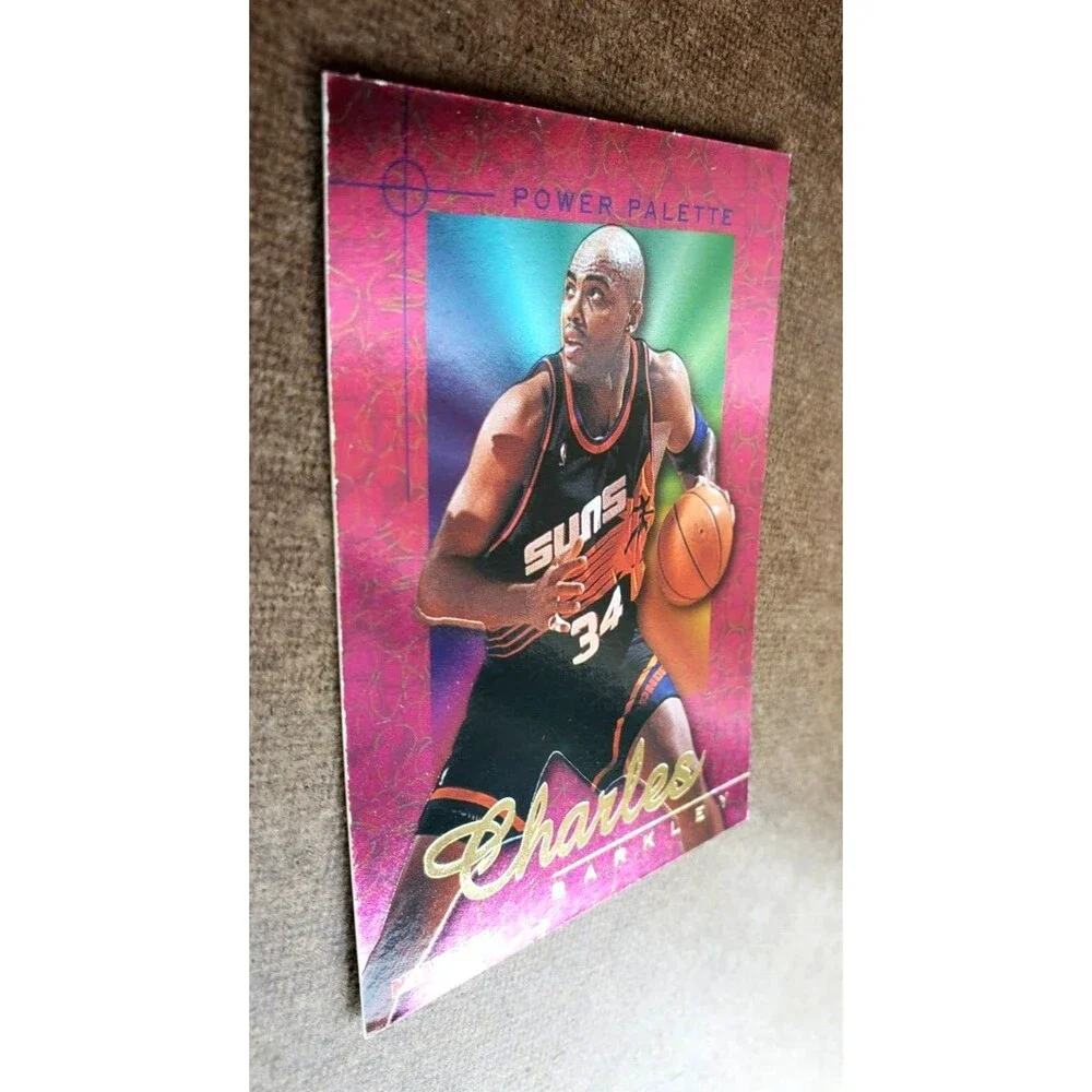 1995-96 NBA Hoops CHARLES BARKLEY NBA POWER PALETTE Card #10/10 Phoenix Suns HOF